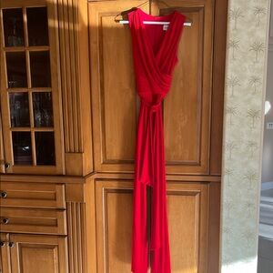Joseph Ribkoff Vibrant Red Jumpsuit